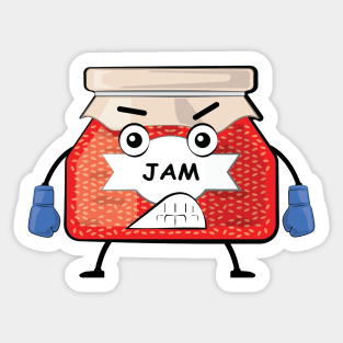 Jam Boxer - Funny Character Illustration Sticker